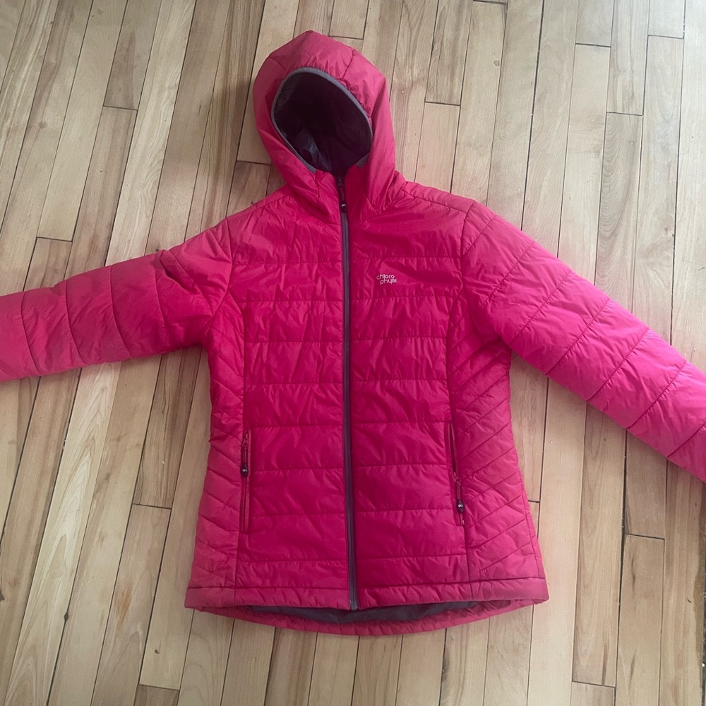 Chlorophyll  Pink Puffer Jacket with Hood